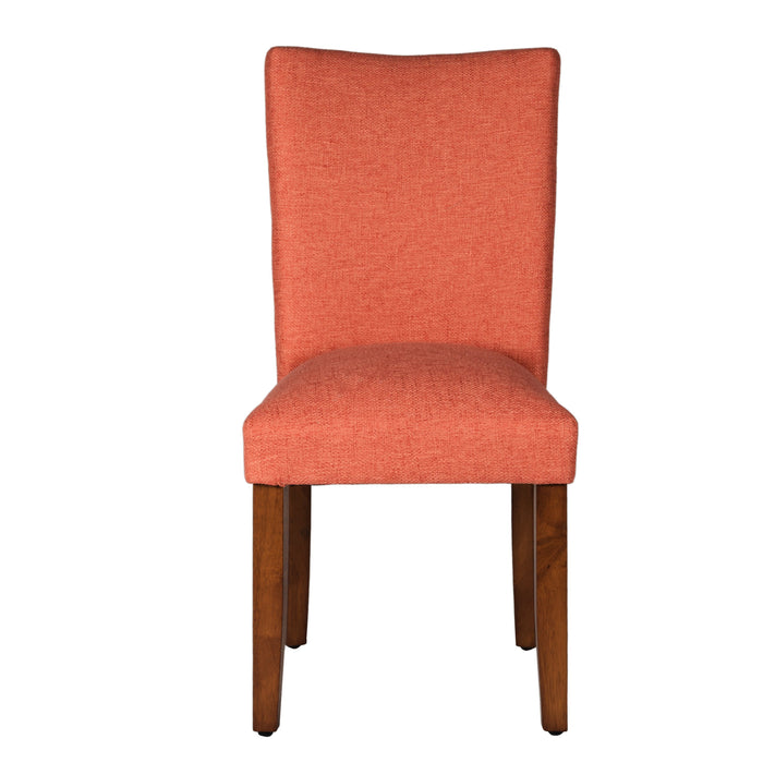 Classic Parsons Dining Chair - Coral Woven - Set of 2