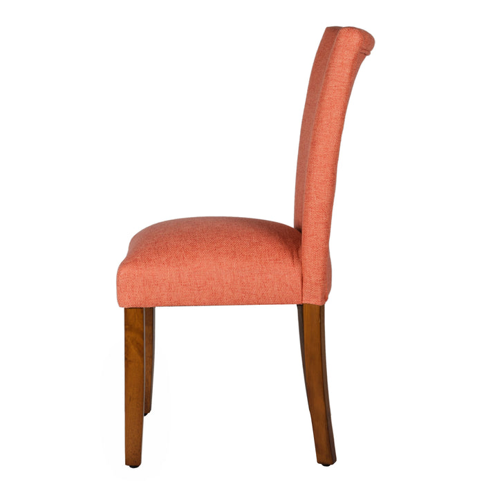 Classic Parsons Dining Chair - Coral Woven - Set of 2