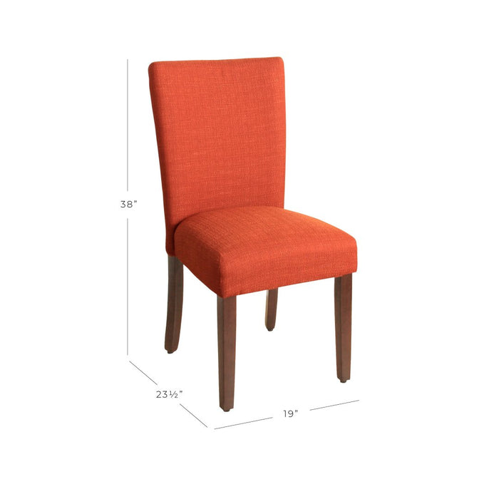 Classic Parsons Dining Chair - Textured Orange (Single Pack)