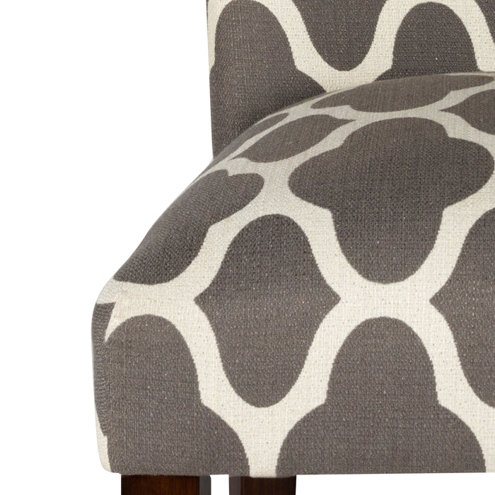 Classic Parsons Dining Chair -  Geo Warm Gray - Set of 2