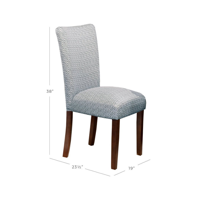 Classic Parsons Dining Chair- Light Blue -  Set of 2