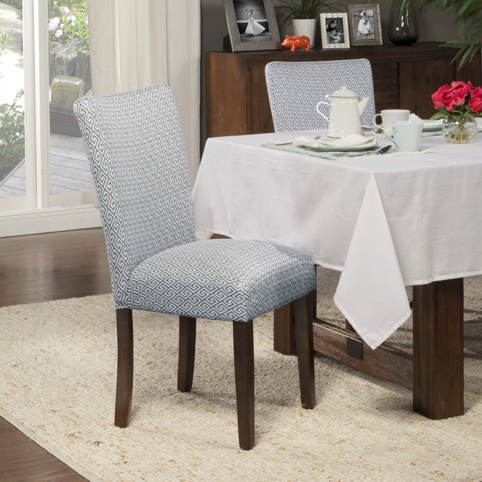 Classic Parsons Dining Chair- Light Blue -  Set of 2