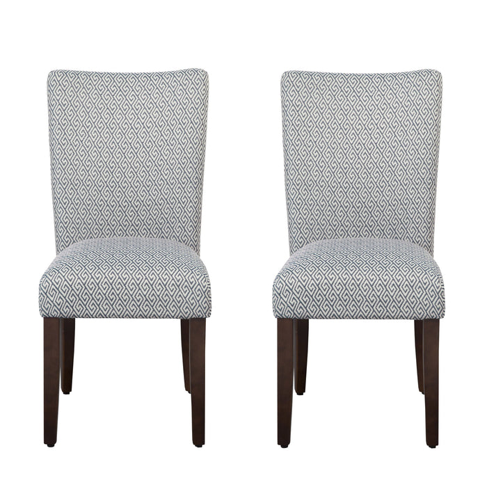 Classic Parsons Dining Chair- Light Blue -  Set of 2