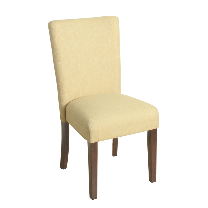 Classic Parsons Dining Chair - Yellow Tweed (Single Pack)