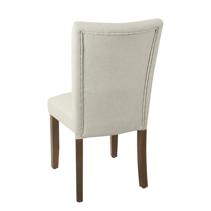 HomePop Classic Parsons Dining Chair - Soft Gray Woven (Set of 2)