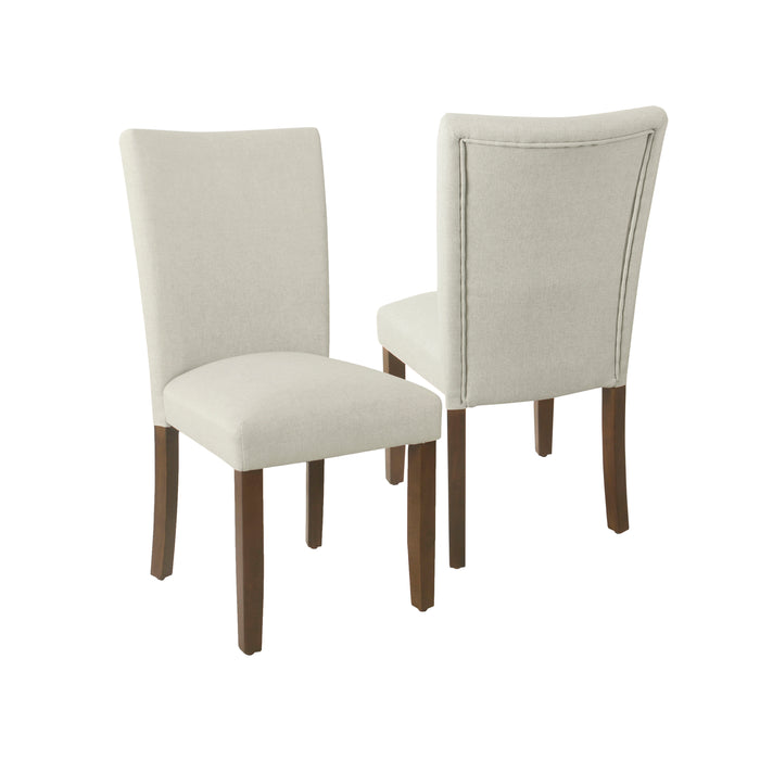HomePop Classic Parsons Dining Chair - Soft Gray Woven (Set of 2)