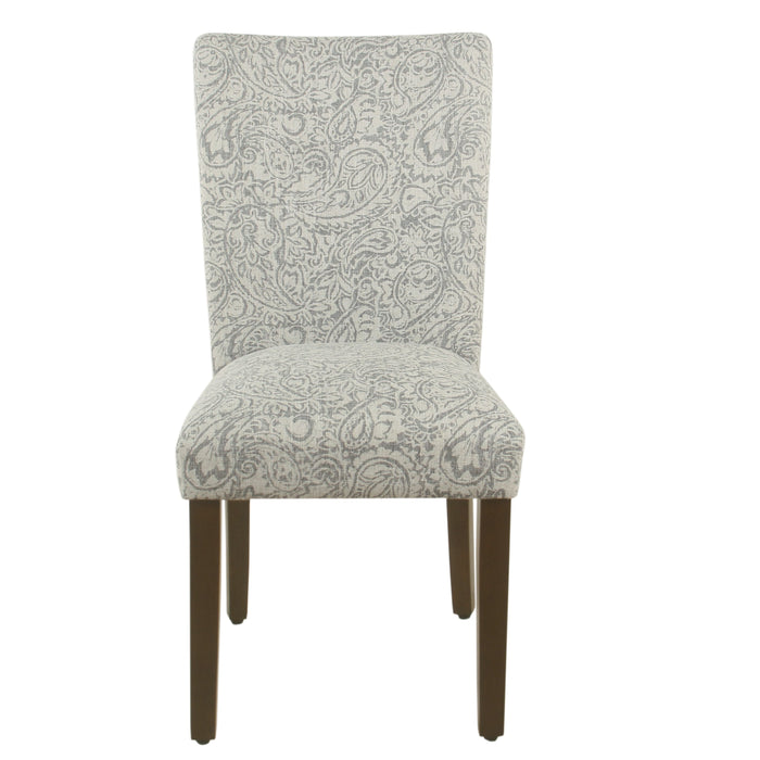 Parsons Dining Chair - Gray Floral - Set of 2