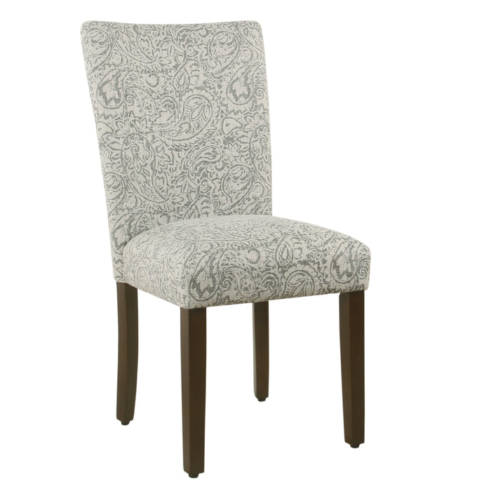 Parsons Dining Chair - Gray Floral - Set of 2
