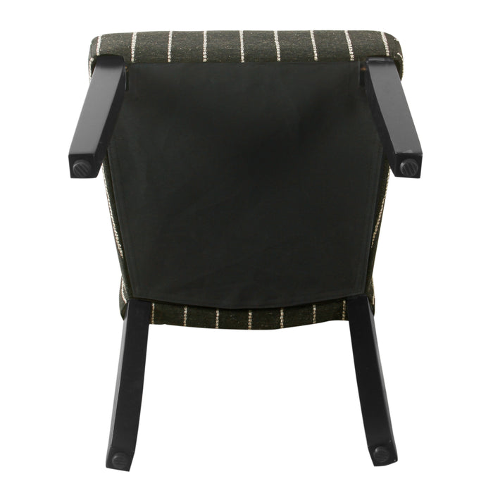 HomePop Classic Parsons Dining Chair -Black with Boucle Stripe (Set of 2)