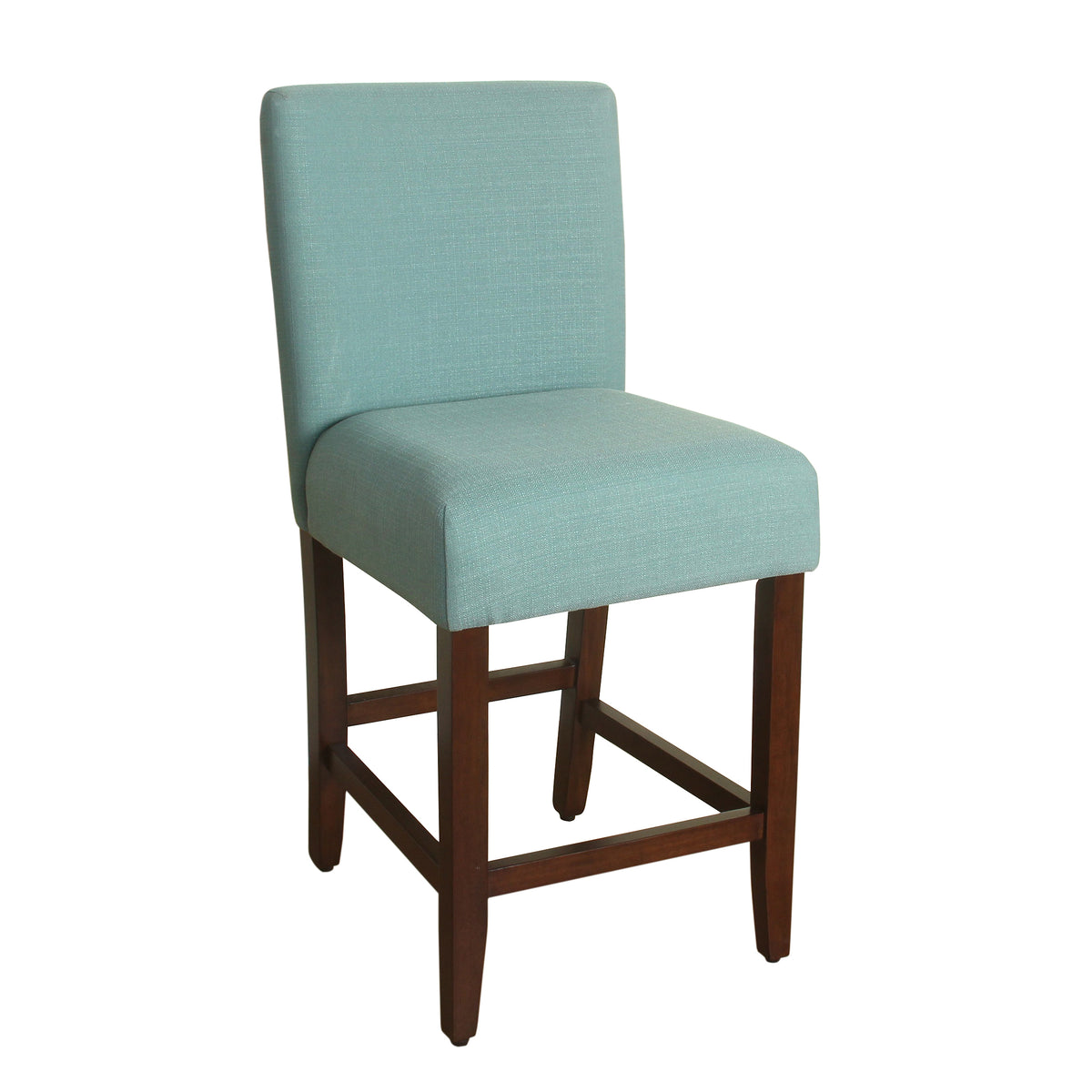 24”Classic Counter Stool Textured Aqua — HomePop Furniture