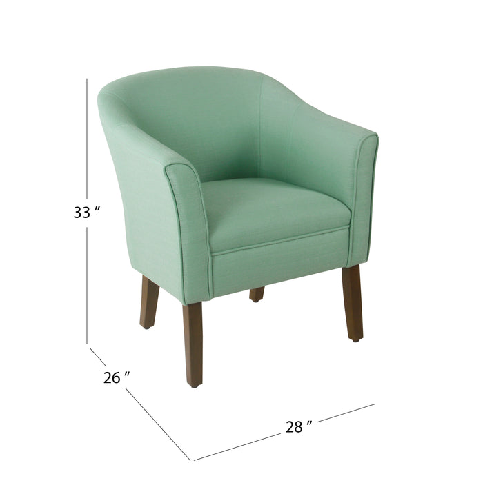 HomePop Modern Barrel Accent Chair - Textured Aqua