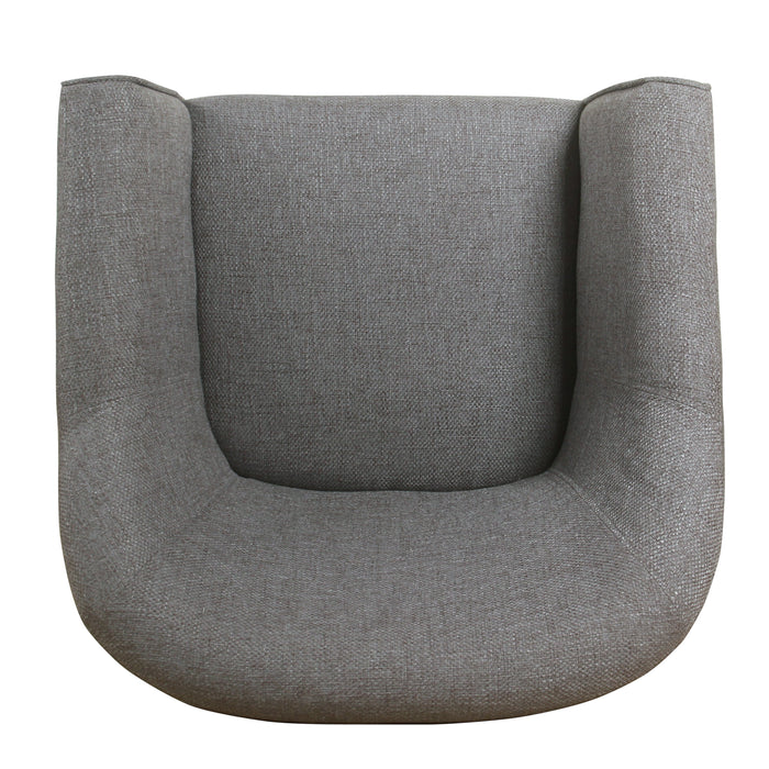 Modern Barrel Accent Chair - Charcoal