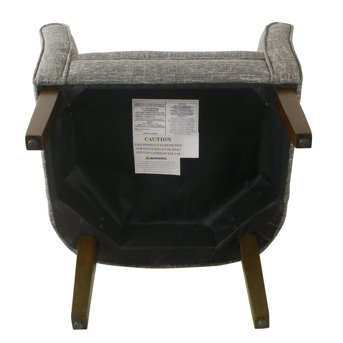 HomePop Modern Barrel Accent Chair - Slate Gray
