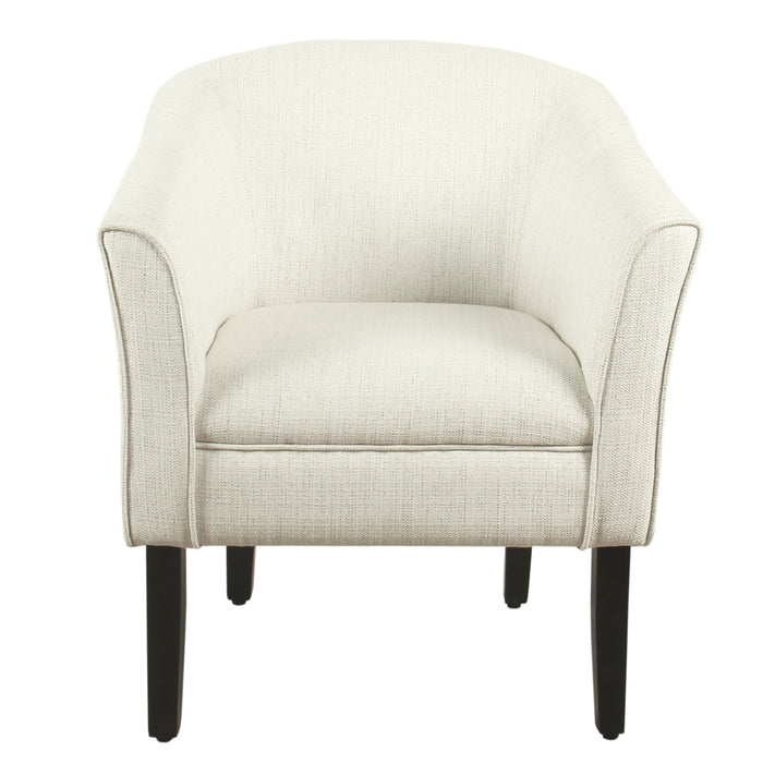 Modern Barrel Accent Chair - Stain Resistant Textured Natural
