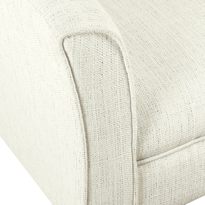 Modern Barrel Accent Chair - Stain Resistant Textured Natural
