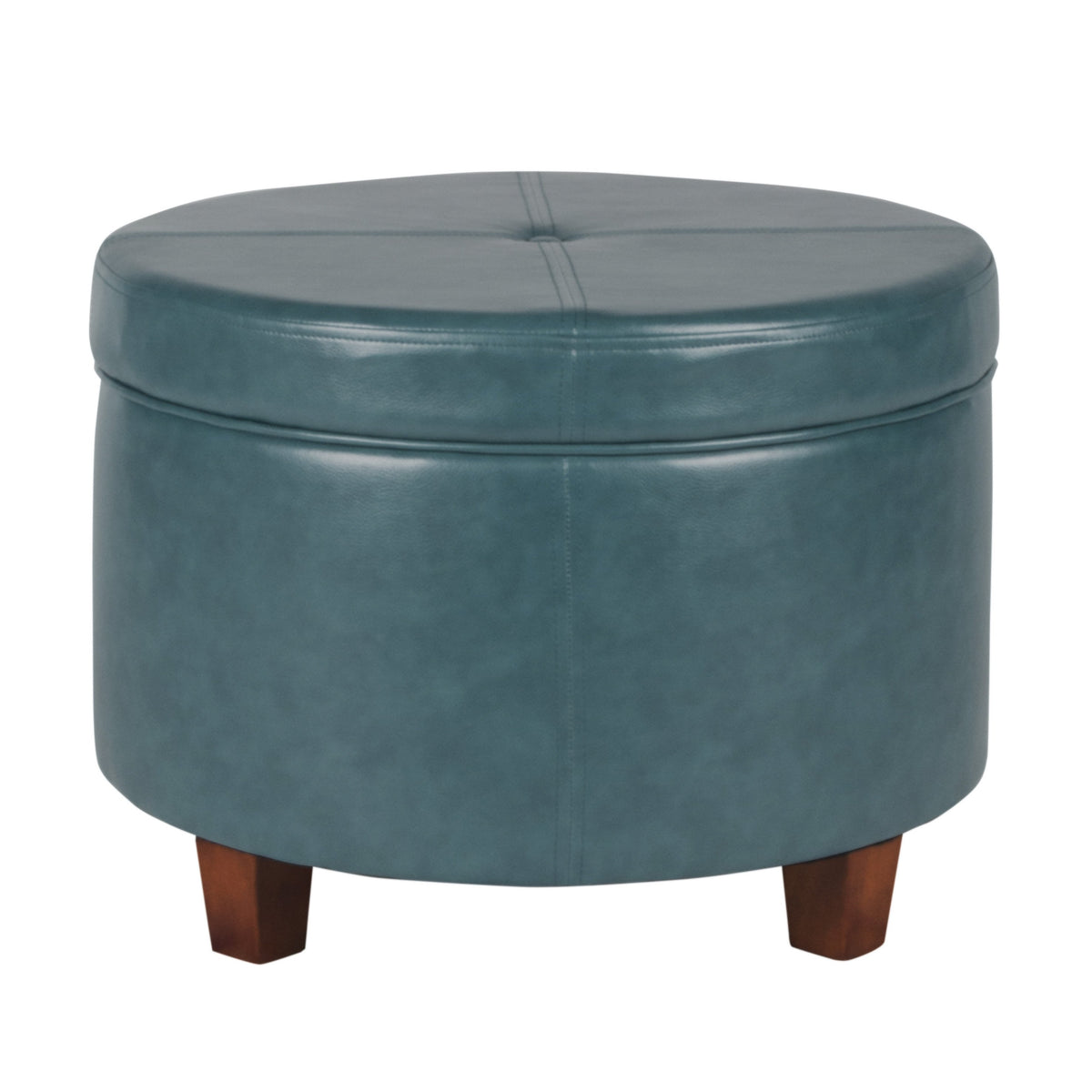 Teal round ottoman with storage hotsell