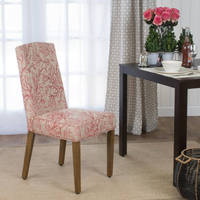 HomePop Traditional Dining Chair - Coral Woven