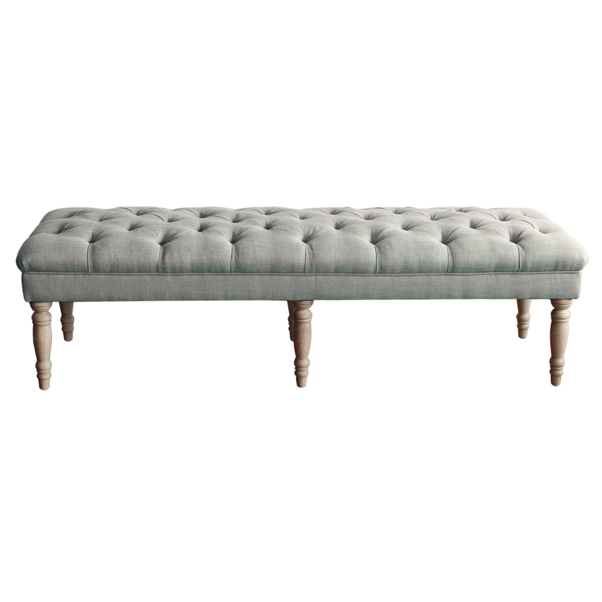 Classic Tufted Bench - Gray — HomePop Furniture
