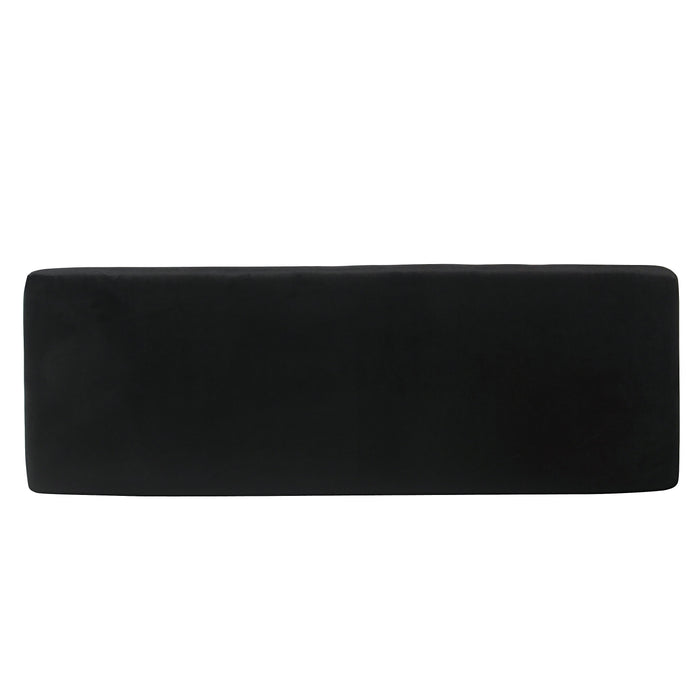 Velvet Bench - Black