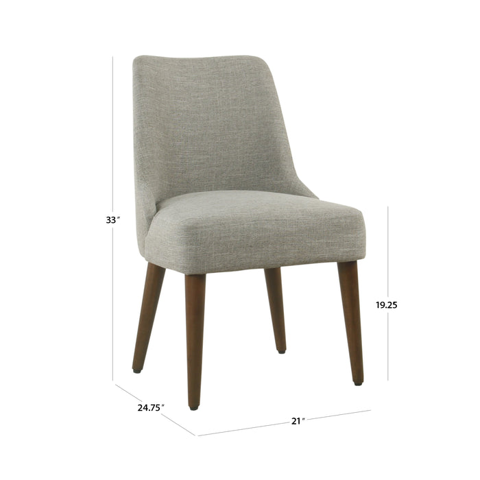 Modern Dining  Chair - Gray Woven