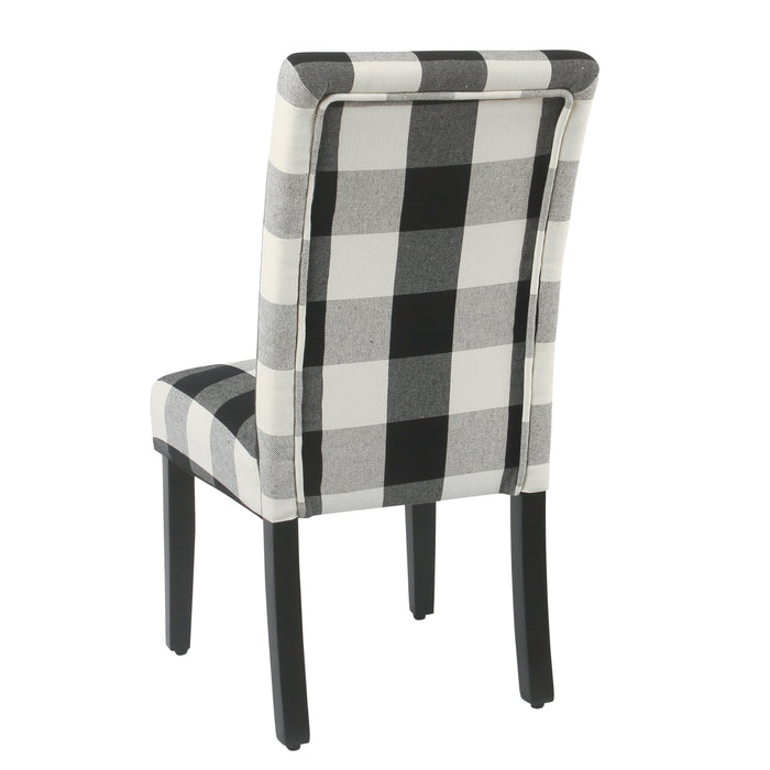Parsons Dining Chair - Black Plaid - Set of 2
