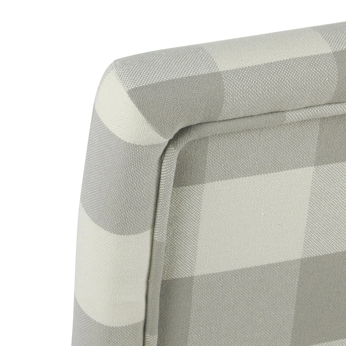 Parsons Dining Chair - Grey Plaid - Set of 2