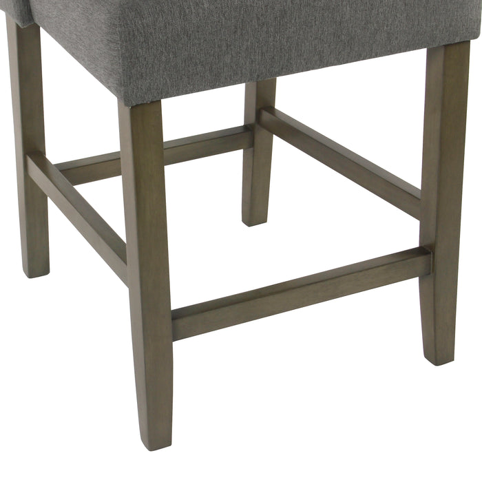 Modern Counter Stool - Pewter Woven