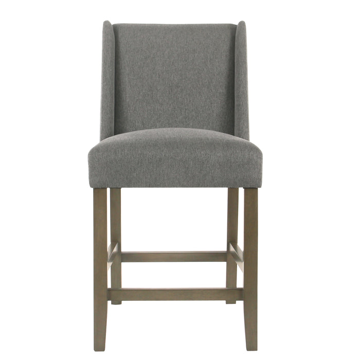 Modern Counter Stool - Pewter Woven