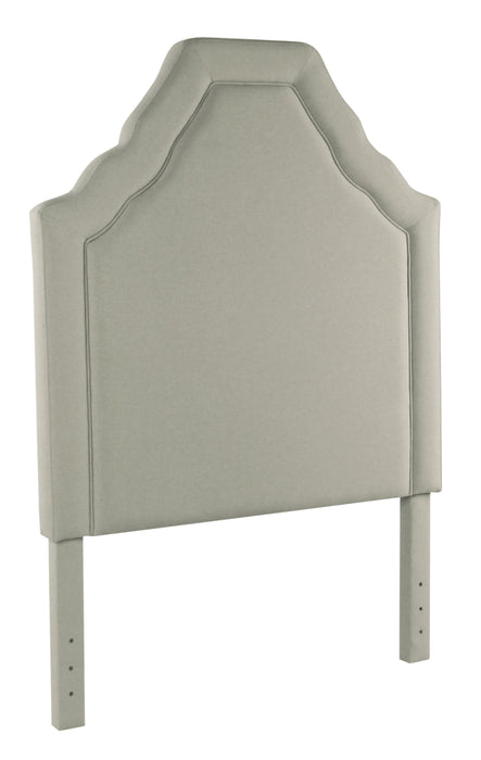 Twin Upholstered Headboard- Stain Resistant Gray