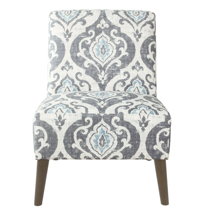 Modern Armless Dining Accent Chair - Suri Blue