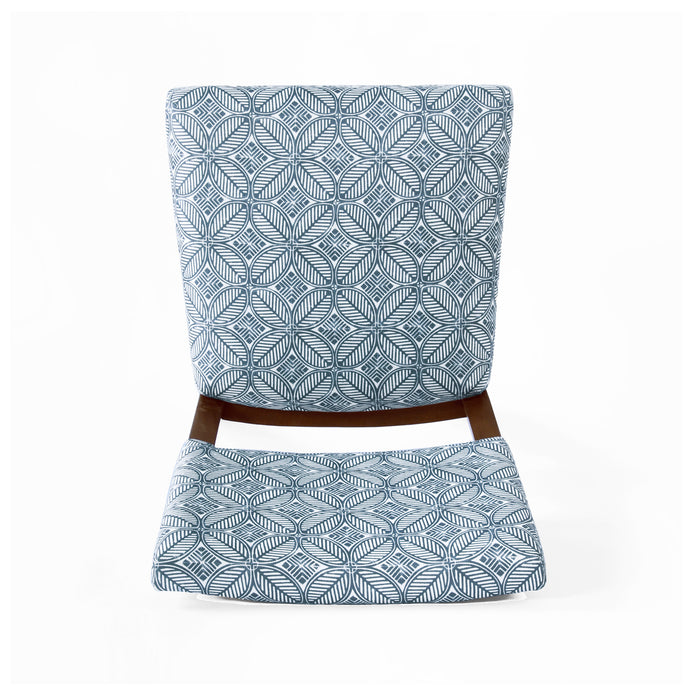 HomePop Open Back Dining Chair - Indigo Print (set of 2)