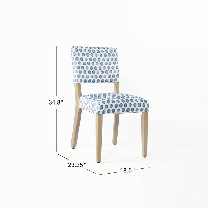 HomePop Open Back Dining Chair - Fun Dots Print (set of 2)
