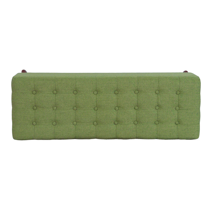 HomePop Modern Tufted Storage Bench - Olive Green Woven