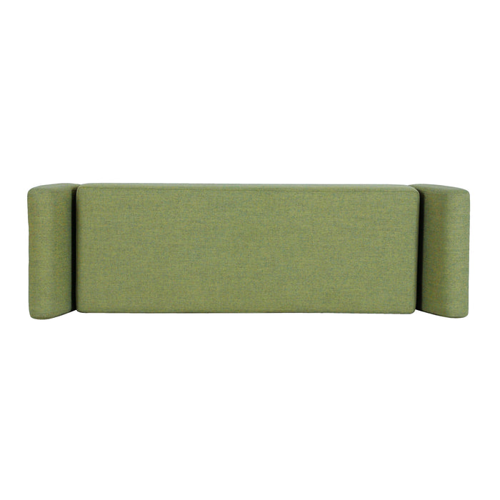 HomePop Modern Storage Bench - Olive Green Woven