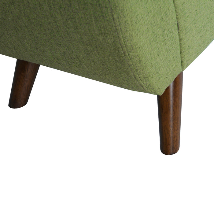 HomePop Modern Storage Bench - Olive Green Woven