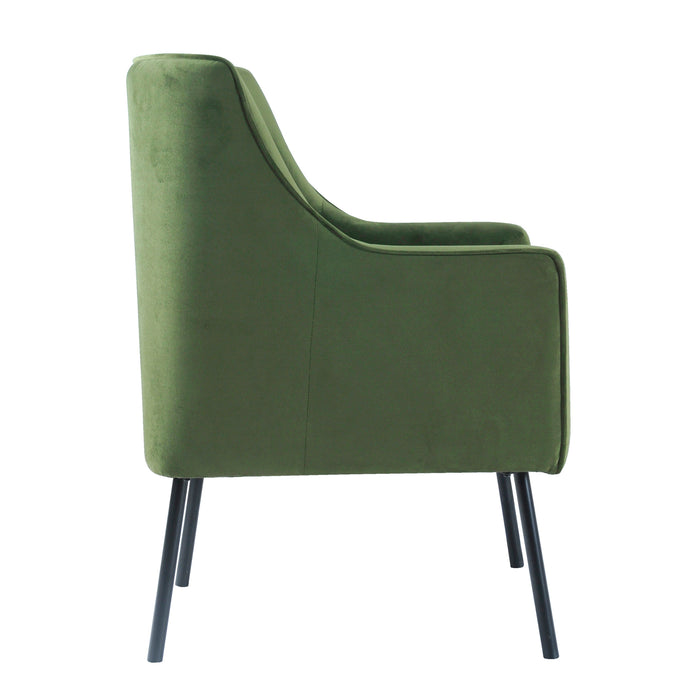 HomePop Modern Accent Chair - Green Velvet