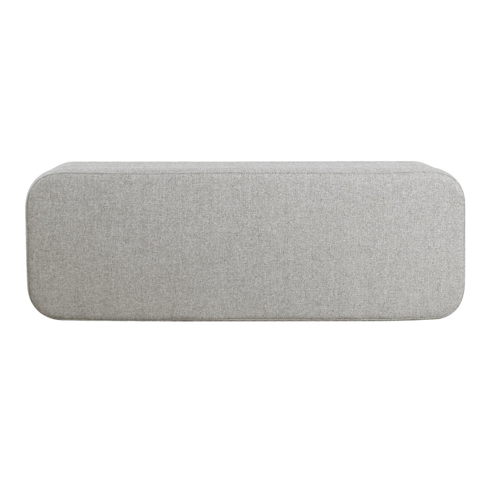 HomePop Large Modern Storage Bench - Sustainable Gray Woven
