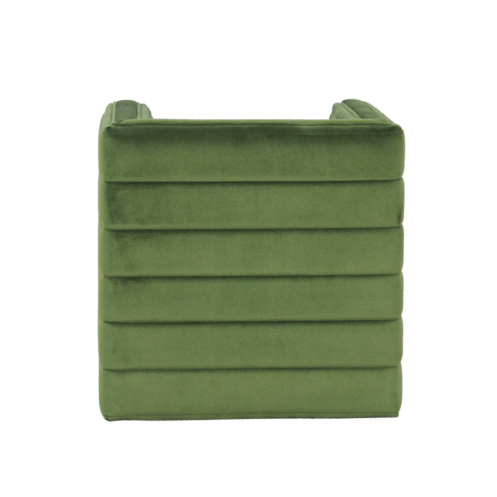 Pouf contenitore Domino verde kaki 33x33x39 cm (0)