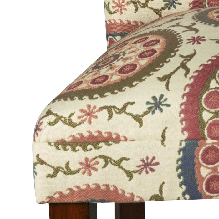 Parsons Deluxe Dining Chair -  Woven Suzani  Medallion - Set of 2