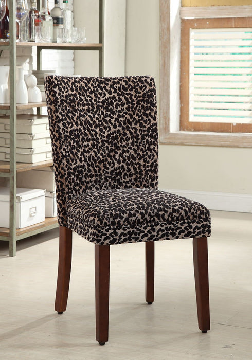 Parsons Deluxe Dining Chair - Leopard - Set of 2
