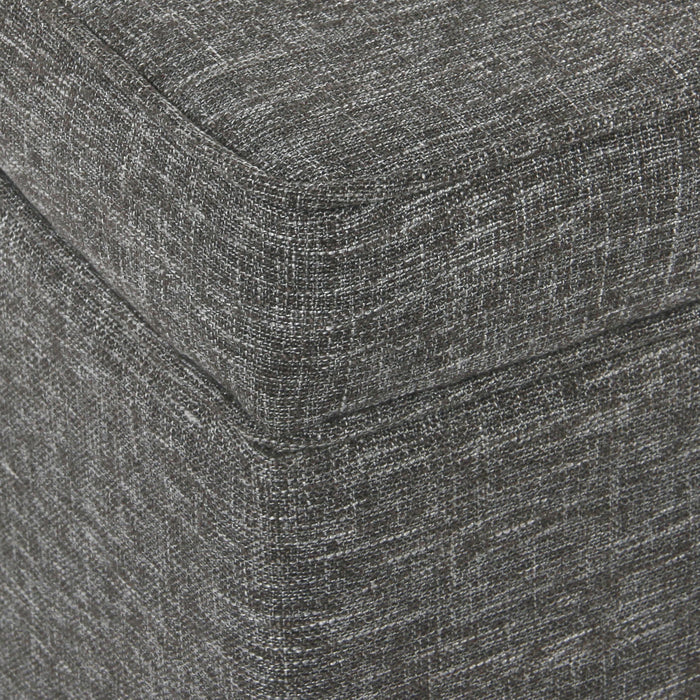 Medium Storage Ottoman - Slate Grey